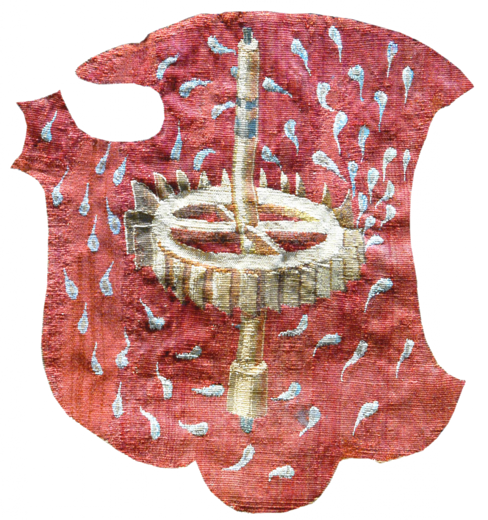 Emblema del Rey Alfonso de Portugal en los tapices de Pastrana