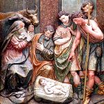 La Natividad en el retablo mayor de la catedral de Sigüenza